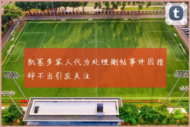 凯塞多家人代为处理删帖事件因措辞不当引发关注